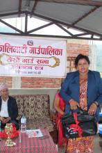 कालिमाटी गाउँपालिका आर्थिक वर्ष ०७५\७६ को निती कार्यक्रम तथा बजेट प्रस्तुत गर्दै  उपाअधक्ष्य सनसिल्ता  वोली |  |